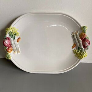 Capodimonte Vintage Oval Ceramic Serving Tray